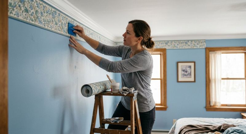 Kitchen Wallpaper Installation in Roswell, GA