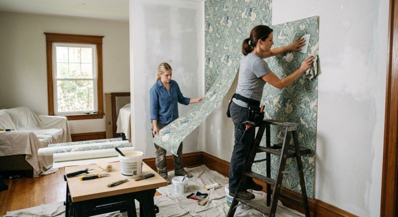Bedroom Wallpaper Installation in Overland Park, KS