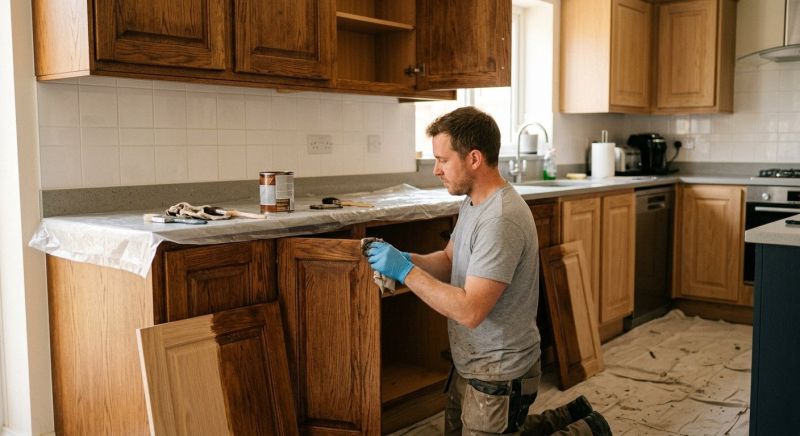 Built In Cabinetry Staining in Cincinnati, OH