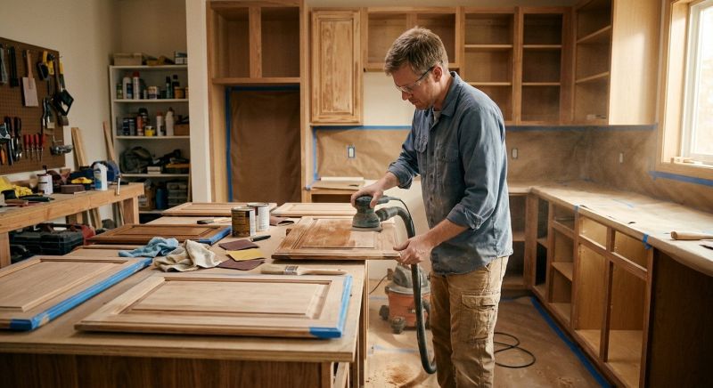 Cupboard Refinishing in Dayton, OH