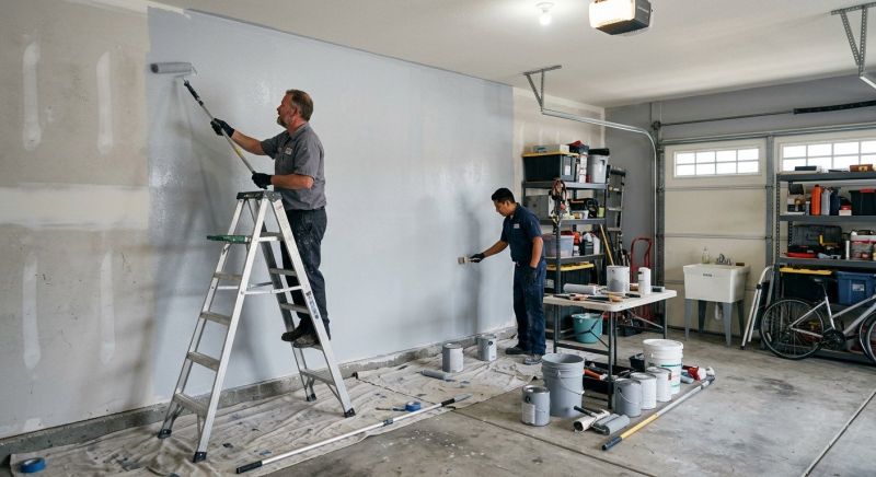 Garage Walls Painting in Wilmington, NC