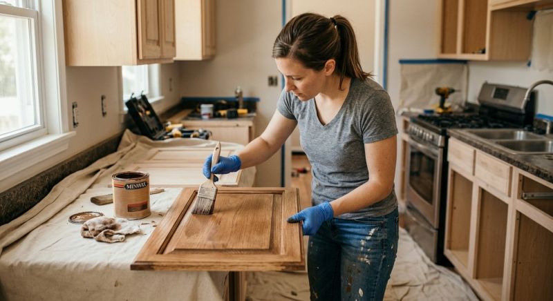 Kitchen Cabinet Staining in Cincinnati, OH