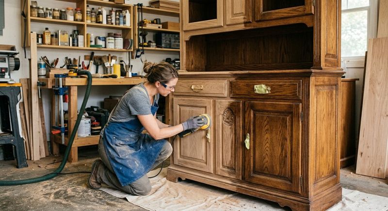 Oak Cabinet Refinishing in Terre Haute, IN