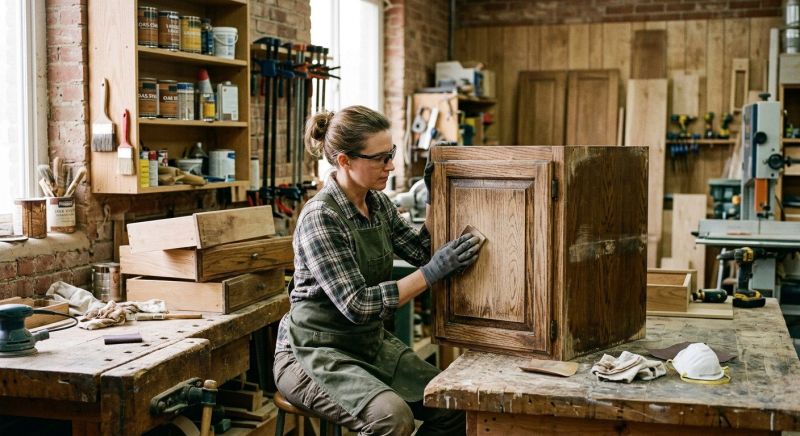 Wood Cabinet Refinishing in Kokomo, IN