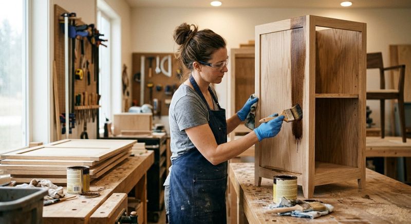 Wood Cabinet Staining in Kokomo, IN